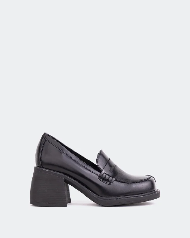 Fashionable Ankle Boots Beckam Black Leather