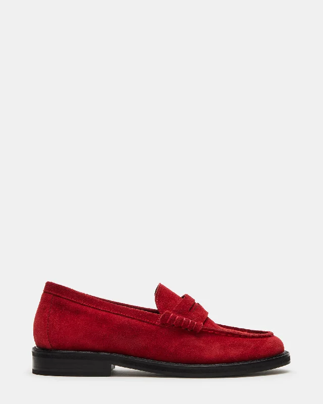 Affordable Running Shoes MADISON RED SUEDE