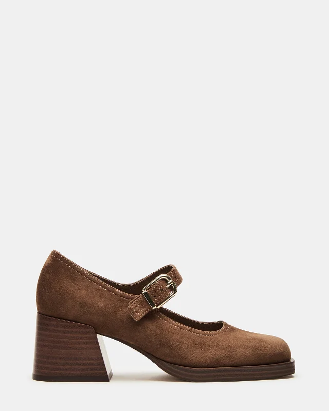 Fashionable Summer Shoes LISBON CHESTNUT SUEDE