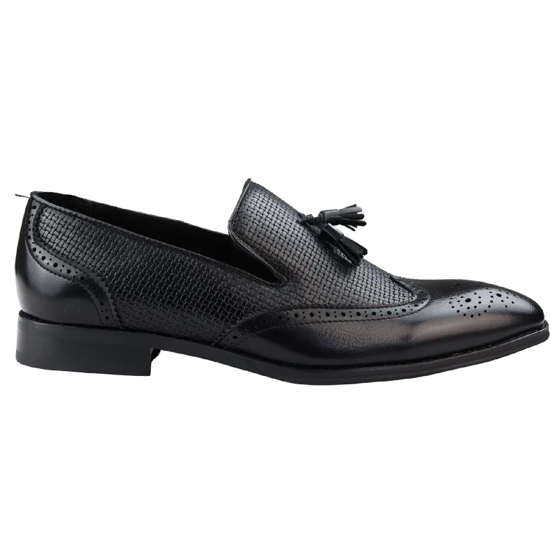 Premium Aesthetic Men's Moccasin Loafers Shoes Leather Lined Slip On Tassel Trim Smart Formal Shoe Black Brown Premium Aesthetic Men's Moccasin Loafers Shoes Leather Lined Slip On Tassel Trim Smart Formal Shoe Black Brown