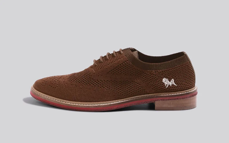 Classic Oxford Shoes Oxford Knits : Brown