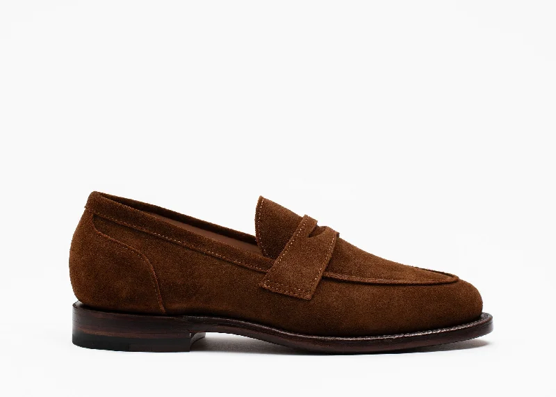 Cozy Winter Shoes Clara Penny Loafer Bourbon Suede