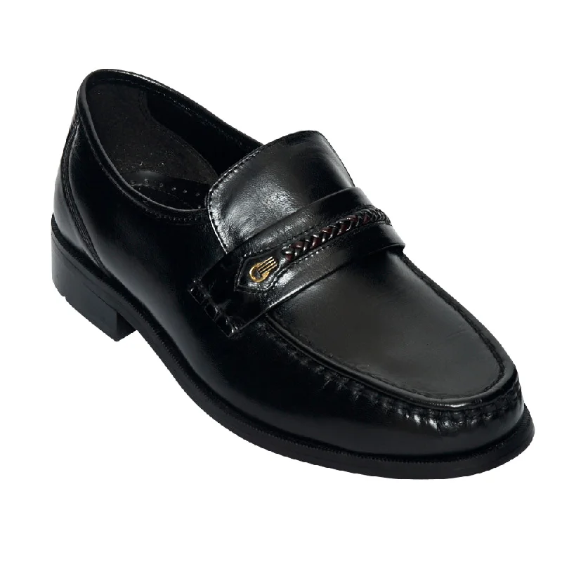 Best Flat Shoes Online Mens Leather Formal Casual Shoes- Bartan-2_Black