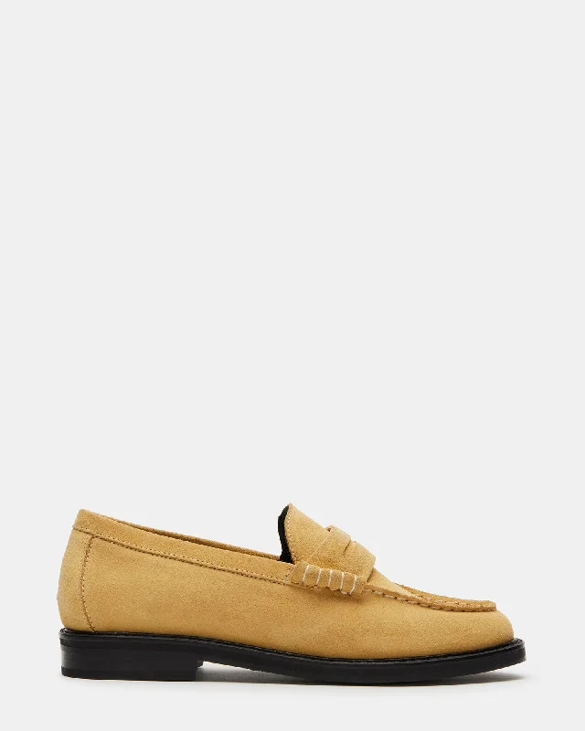 Comfortable Sandals For Summer MADISON YELLOW SUEDE