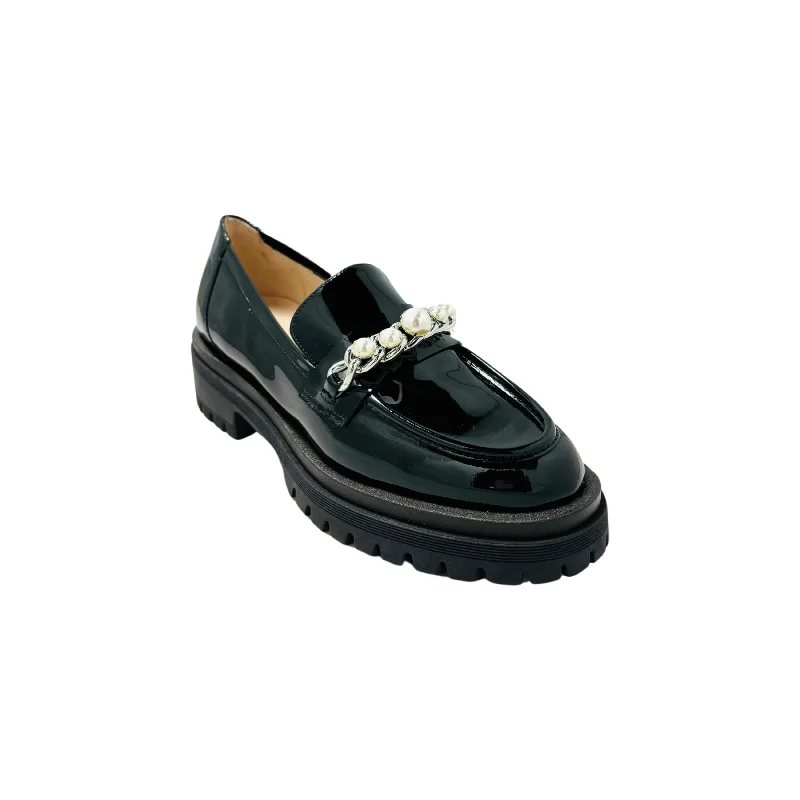 Running Shoes For Sale BER3360 Black Patent Loafer