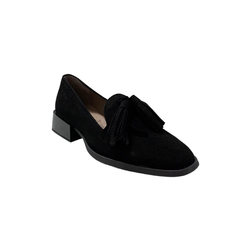 Chunky Sneakers Trend C6801 Black Suede Flat