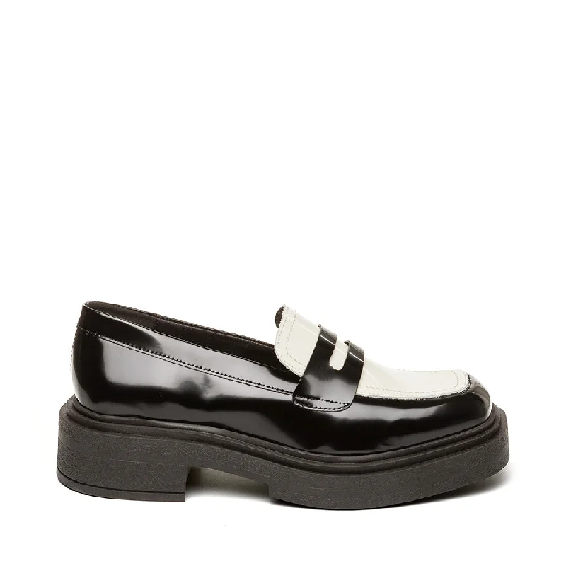 Stylish Work Shoes Charley Loafer BLACK/OFF WHITE