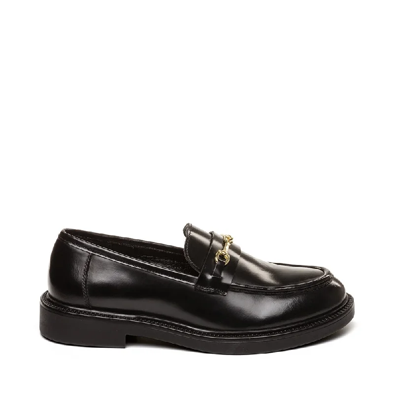 Outdoor Shoes Collection Huddles Loafer BLACK LEATHER