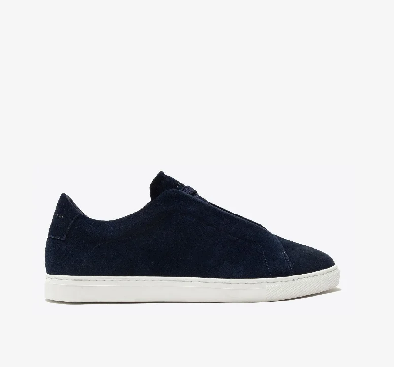 Best Running Footwear Low 1 Laceless | Navy Suede