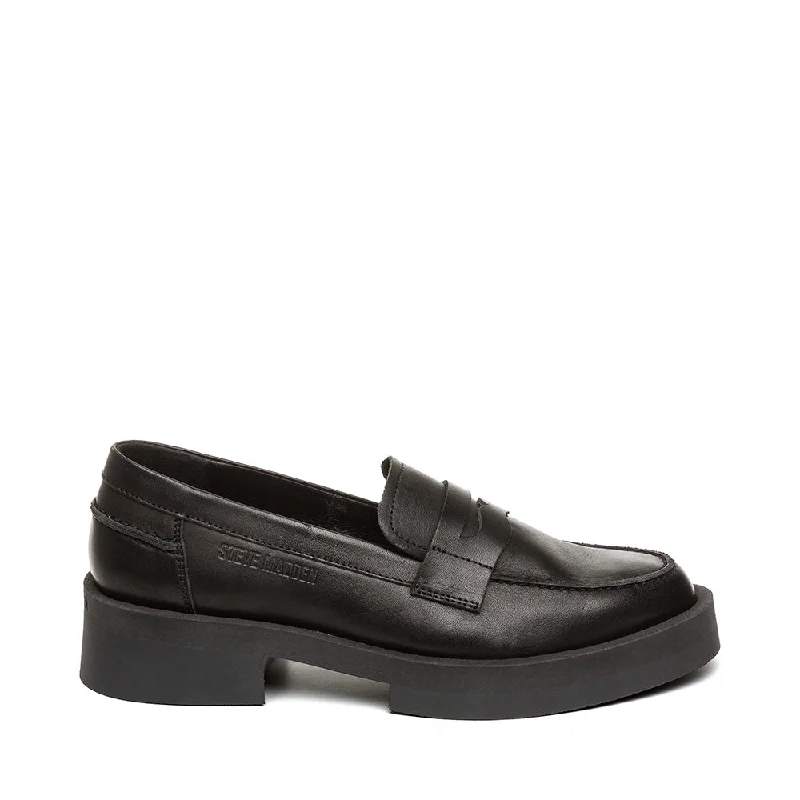 High Fashion Sneakers Marina Loafer BLACK LEATHER