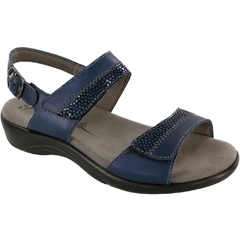 Trendy Lace-Up Shoes SAS Nudu Sandal Navy Leather (Women's)