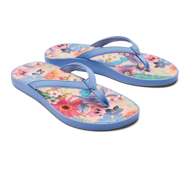 Comfortable Flip Flops OLUKAI PUAWE BLUE