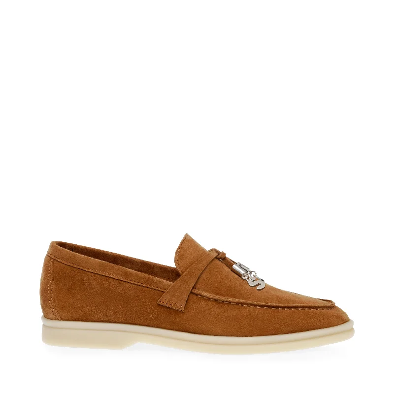 Classic Flat Shoes Portland Loafer COGNAC SUEDE