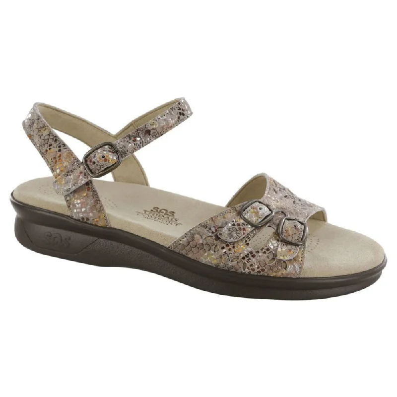 Stylish Running Footwear SAS Duo Multi Snake Taupe Sandal (Women's)