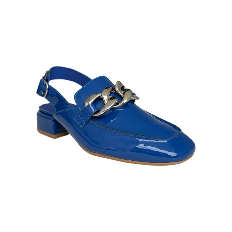 Classic Oxford Shoes Vabor Cobalt Patent Sling Back