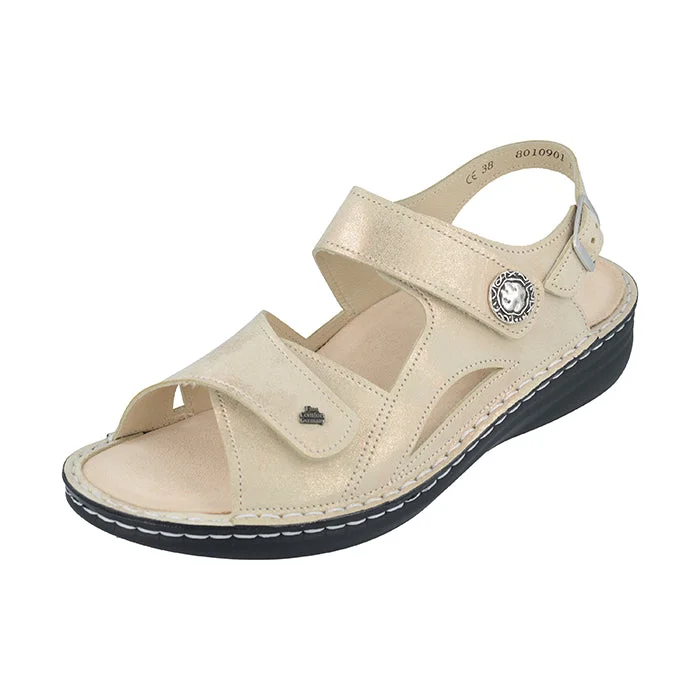 Stylish Running Footwear Womens Finn Comfort Barbuda in Champagne Nuvola