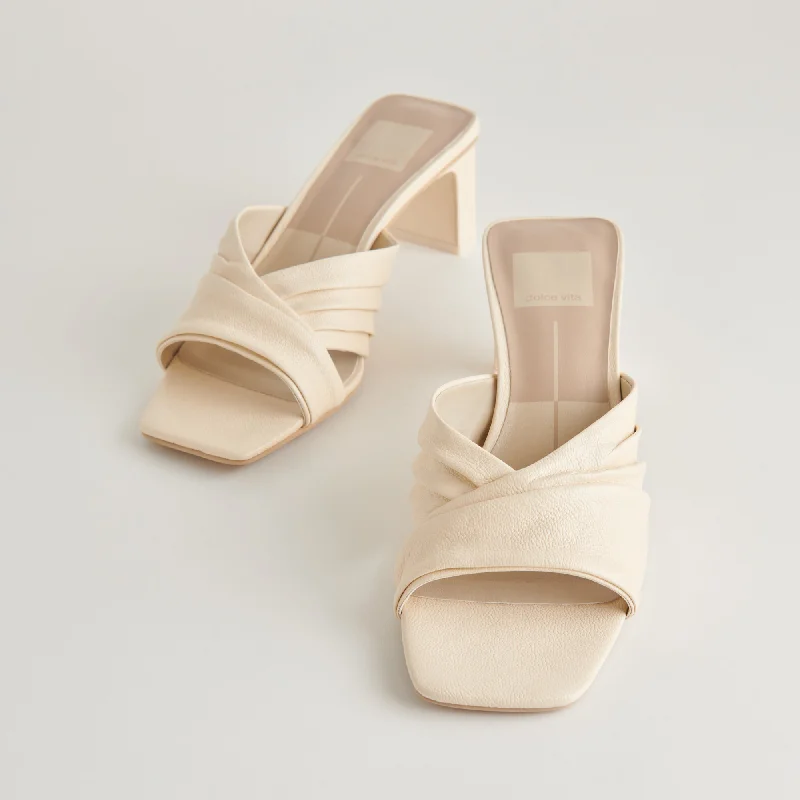 Eco-Friendly Sneakers CARLAN HEELS BONE LEATHER