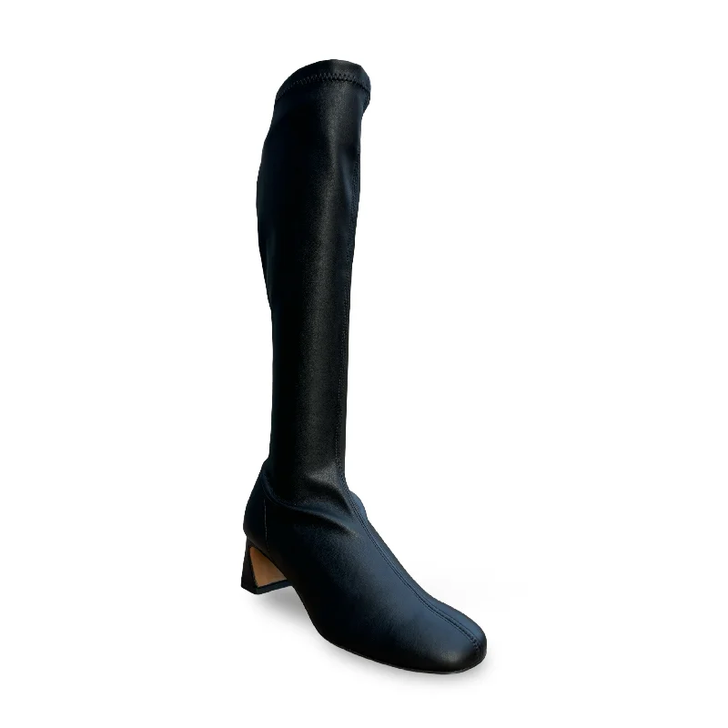 Leather Boots For Sale Daelta Black Stretch Boot