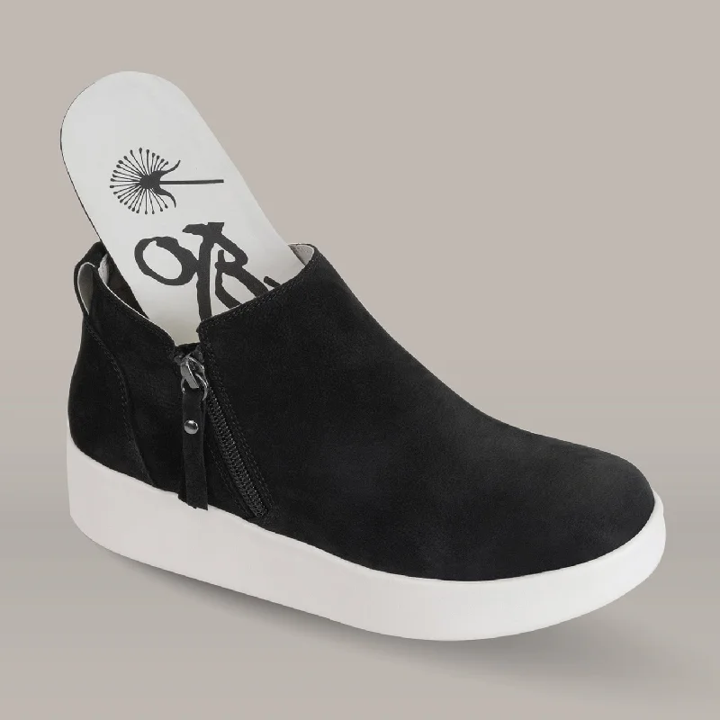 Comfortable Heeled Shoes ADEPT in BLACK Sneaker Boots