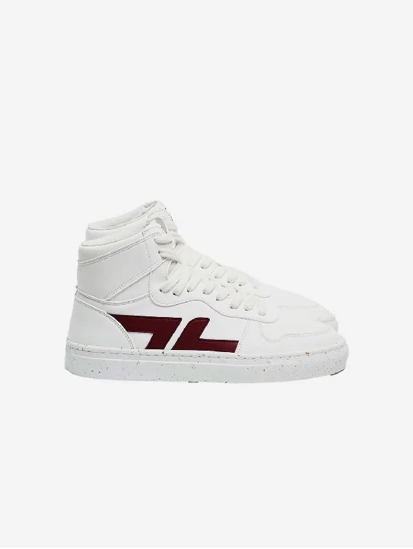 High Fashion Footwear Alta High Top Vegan Sneakers | Burgundy