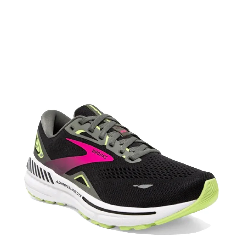 Running Shoes Sale Brooks Women's Adrenaline GTS 23 Sneaker in Black/Gunmetal/Sharp Green