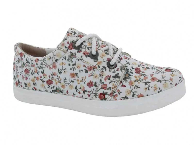 Stylish Sneakers Online Drew Ruby - Women's Casual Shoe White Floral (94)