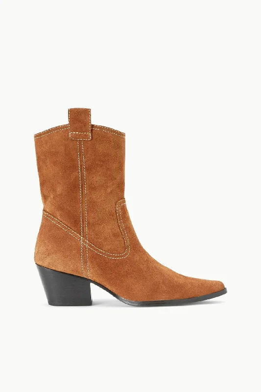 Best Flat Shoes Online JUNE BOOT | TAN SUEDE