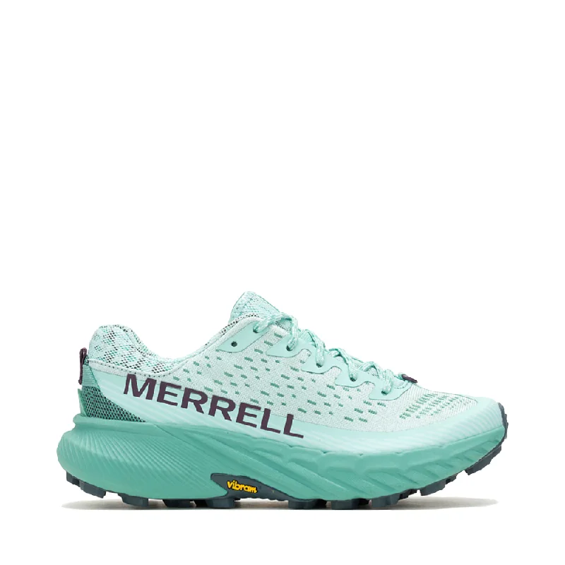 Best Hiking Shoes Merrell Women's Agility Peak 5 Sneaker in Frost Blue