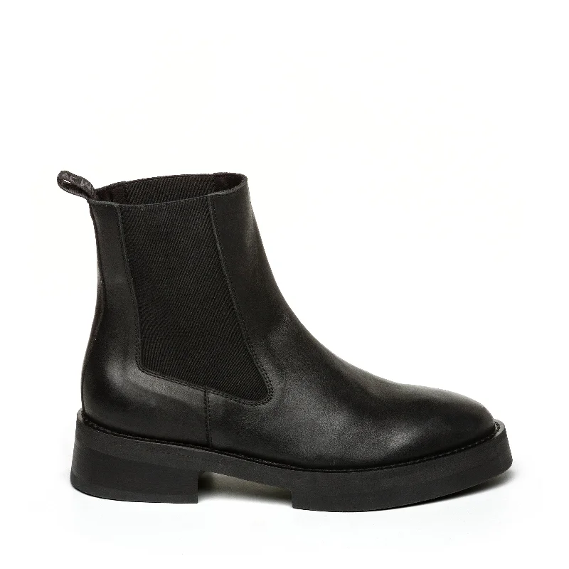 Trendy Casual Shoes Monte Boot BLACK LEATHER