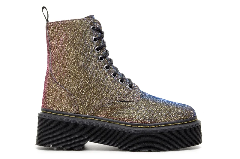 Outdoor Hiking Boots 'Quinn' vegan-textile boot with stacked sole by Zette Shoes - multicolour