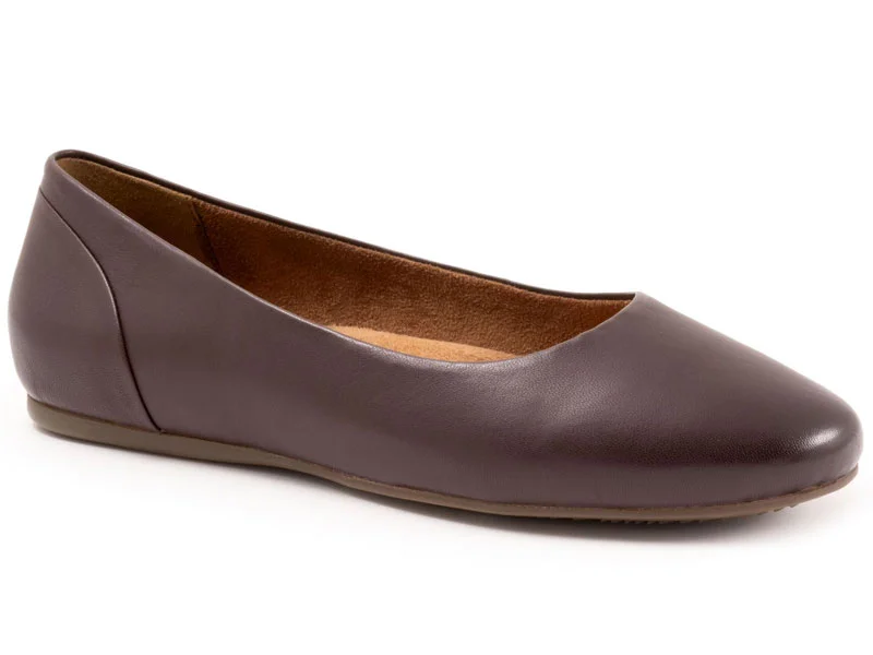 Black Dress Shoes Softwalk Shiraz - Women's Flat Dark Brown (200)