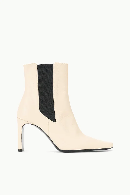 Casual Flip Flops WALLY HIGH HEEL ANKLE BOOT | CREAM