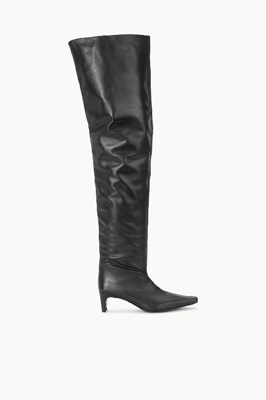 Formal Wedding Shoes WALLY OVER-THE-KNEE BOOT | BLACK