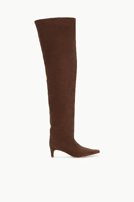 Outdoor Shoes Collection WALLY OVER-THE-KNEE BOOT | MAHOGANY SUEDE