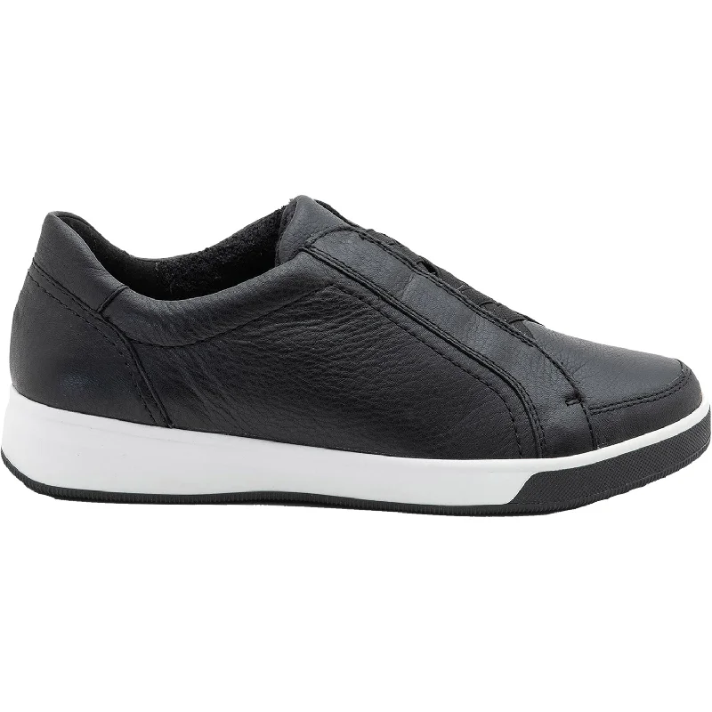 Running Shoes Sale Women's Ara Rei Low Slip-On Black Leather