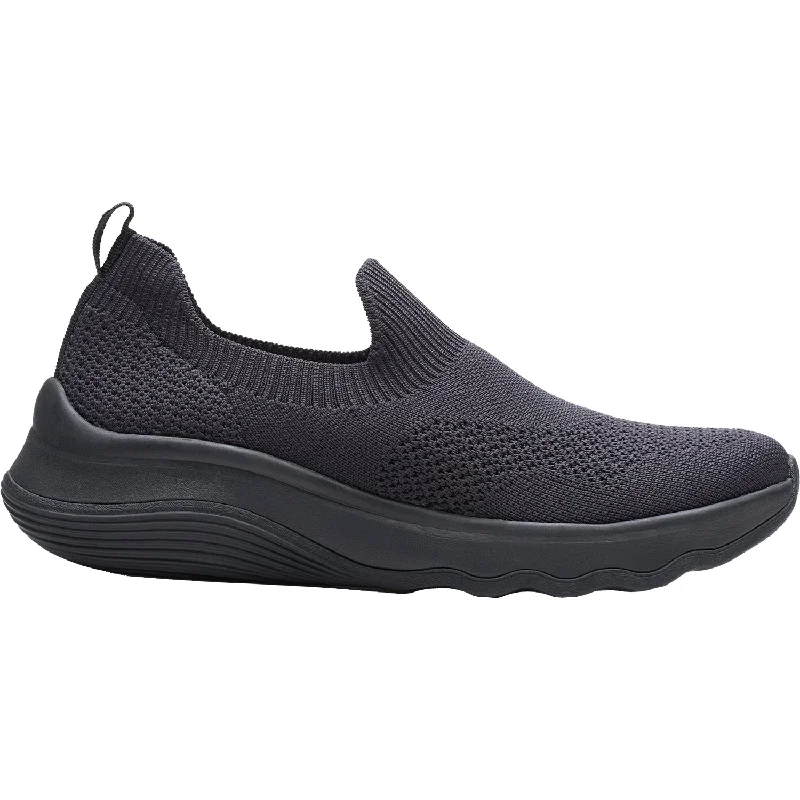 Slip-On Sneakers Collection Women's Clarks Cloudsteppers Circuit Path Black Knit Fabric