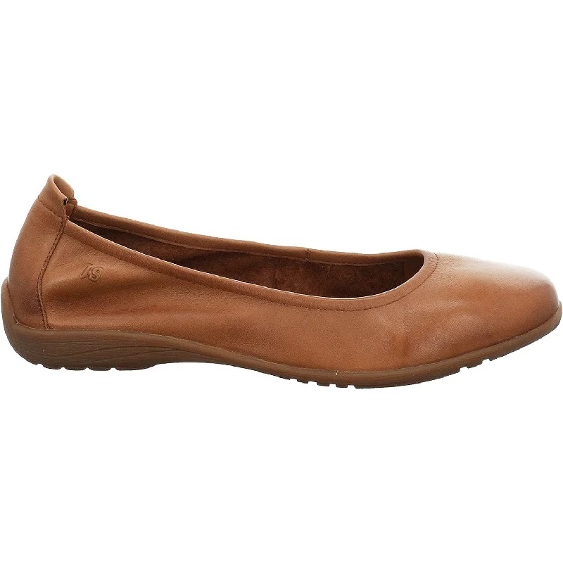 Comfortable Loafers For Men Women's Josef Seibel Fenja 01 Camel Leather