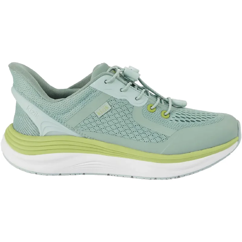 Best Walking Shoes Women's Kizik London Surf Spray/Granite Green Mesh